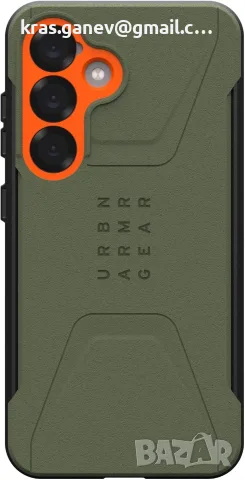 Здрав защитен калъф UAG Civilian, проектиран специално за стандартния Samsung Galaxy S25 6.2 инча., снимка 7 - Калъфи, кейсове - 55926000