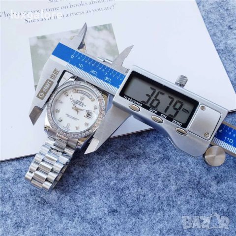 Унисекс часовник ROLEX Diamond Oyster Day-Date President с автоматичен механизъм, снимка 7 - Дамски - 40824115