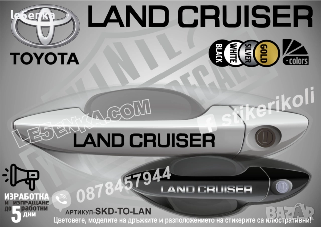 Toyota Land Cruiser стикери дръжки SKD-TO-LAN