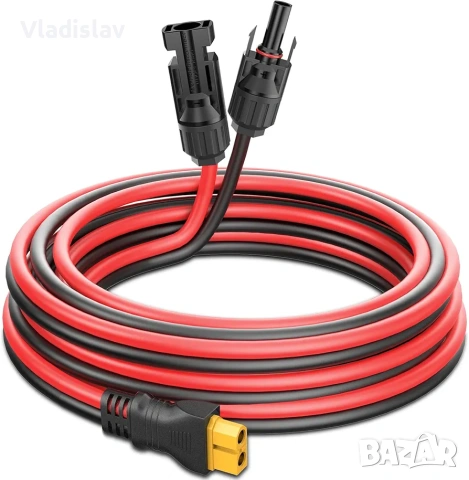 Соларен кабел 300V XT60 12AWG 10M.