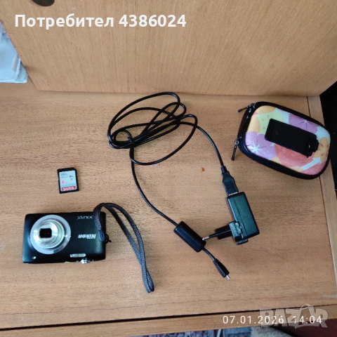 NIKON COOLPIX A100+8 GB KAРТА+КАЛЪФ+ЗАРЯДНО+ЛЕНТА, снимка 7 - Фотоапарати - 53020282