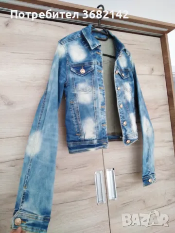 дънково  яке с камъни , снимка 3 - Якета - 49619170