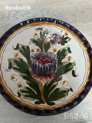 Ръчно рисувана керамика чиния за декорация , снимка 6 - Пана - 53353516