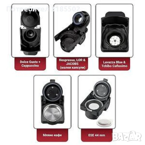 Кафемашина 5в1 Voltz 20 бара/ 1350W, снимка 5 - Кафемашини - 51094784