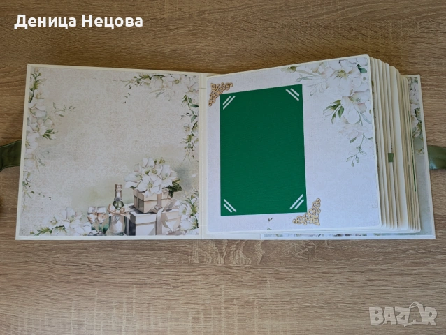 Сватбен албум, ръчно изработен албум за сватба, сватбена картичка, снимка 10 - Подаръци за сватба - 53475193