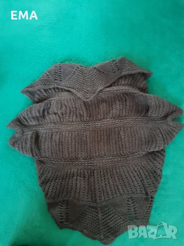 Ефектен дебел топ-жилетка плетиво КЪС модел /с къс ръкав/ с доп.отстъпка ДЕКЕМВРИ, снимка 3 - Жилетки - 34256722