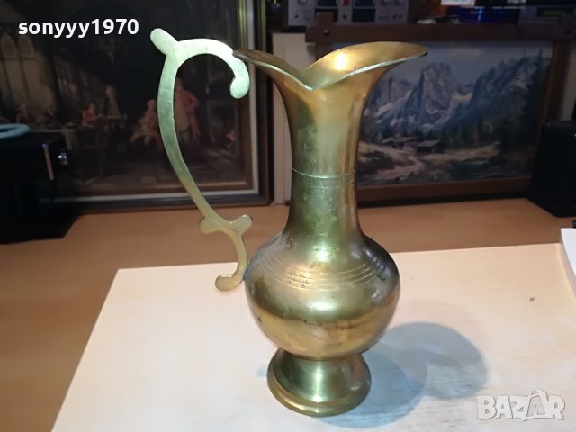 КАНА-27Х18Х12СМ-МЕД/МЕСИНГ ВНОС ФРАНЦИЯ 1001231612, снимка 3 - Антикварни и старинни предмети - 39256196