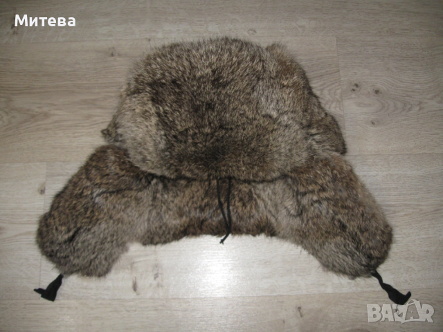 Дамска ушанка естествена кожа