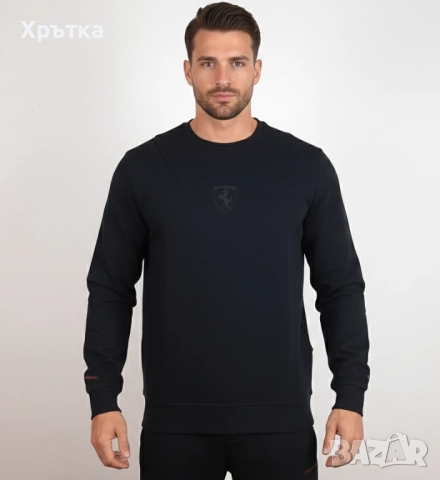 Scuderia Ferrari Crew Sweatshirt - Оригинална мъжка блуза размер S-M