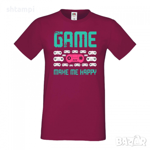 Мъжка тениска Game Make Me Happy, снимка 10 - Тениски - 36193160