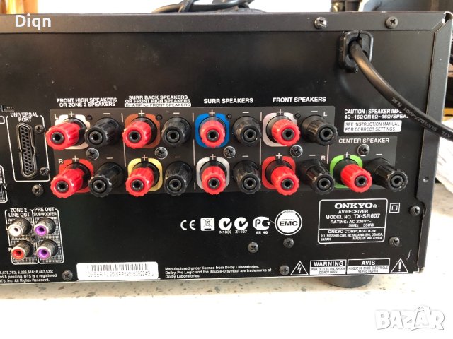 Onkyo TX-SR607, снимка 12 - Ресийвъри, усилватели, смесителни пултове - 42075841