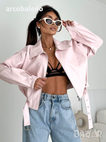 Дамско яке от изкуствена кожа „ECO CHIC“, 3цвята , снимка 3 - Якета - 53610243