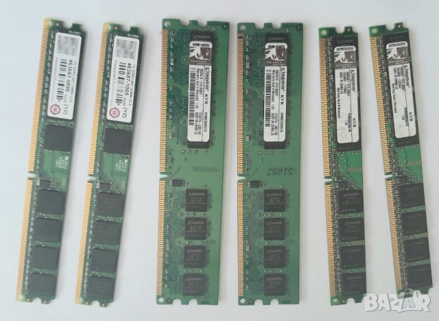 Рам памети DDR 2 за компютър, снимка 4 - RAM памет - 32852127