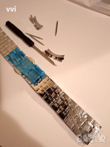 Плътна верижка от неръждаема стомана за часовник, снимка 4 - Каишки за часовници - 53394073