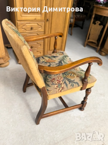 Ретро кресло - гоблен, снимка 8 - Дивани и мека мебел - 52081399