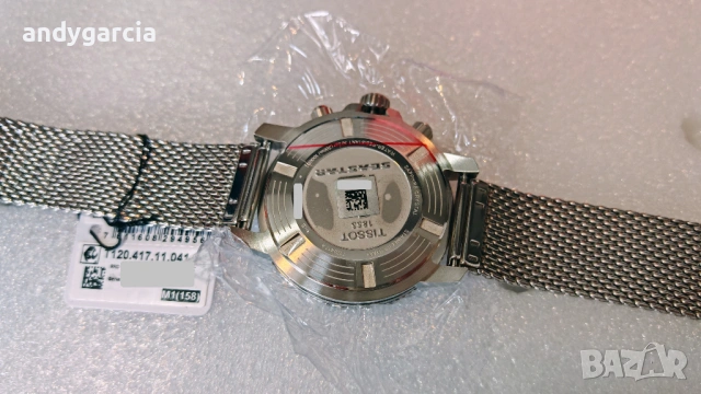  ЧИСТО НОВ TISSOT SEASTAR 1000 CHRONOGRAPH T120.417.11.041.02 часовник кутия 100% оригинал справка S, снимка 15 - Мъжки - 53735579