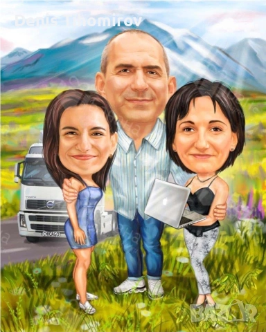 Карикатура подарък за всички поводи , снимка 5 - Картини - 53415529