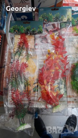 Изкуствени растения за аквариуми, снимка 5 - Оборудване за аквариуми - 34029398