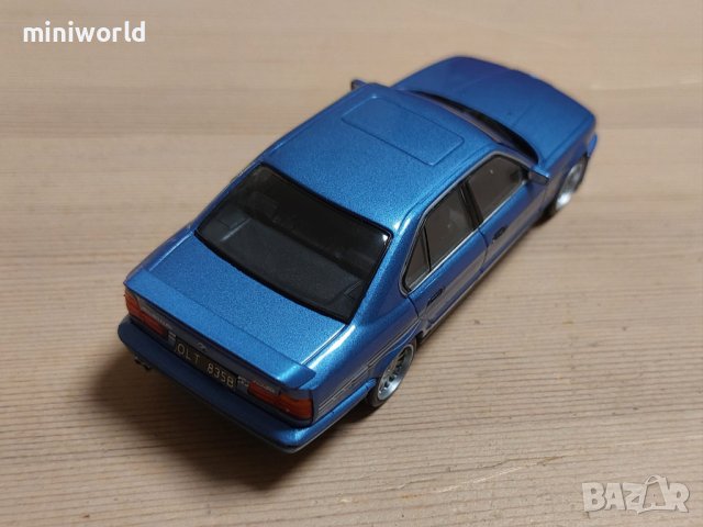 BMW Alpina B10 BiTurbo E34 5-Seria 1987 - мащаб 1:43 на Solido моделът е нов в PVC дисплей-кейс, снимка 8 - Колекции - 42336542