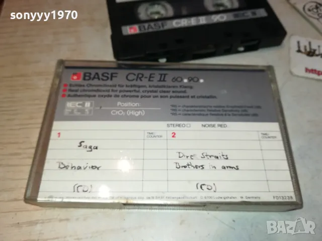 BASF CR-E II 90 DIRE STRAITS/SAGA-ВНОС SWISS 2111241112, снимка 8 - Аудио касети - 48048924
