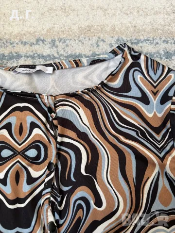 Блузка с принт, снимка 3 - Блузи с дълъг ръкав и пуловери - 49819900