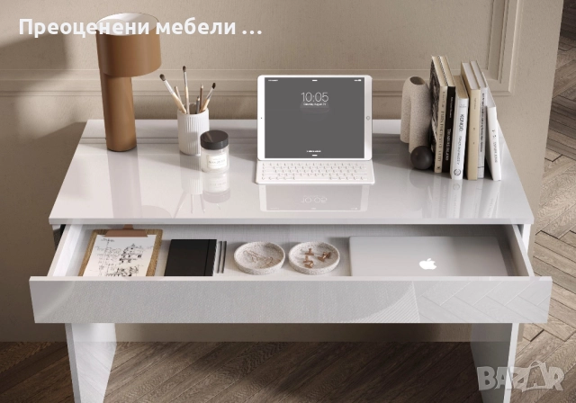 Бюро с чекмедже Basic внос от Германия., снимка 2 - Бюра - 52620884