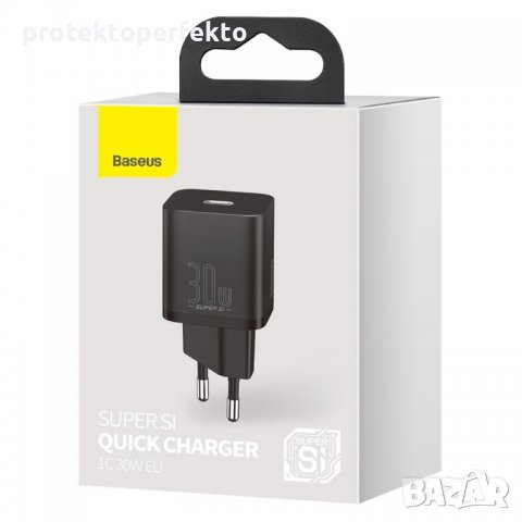 Бързо зарядно BASEUS Type-C 30W Fast charge, снимка 2 - USB кабели - 35875357