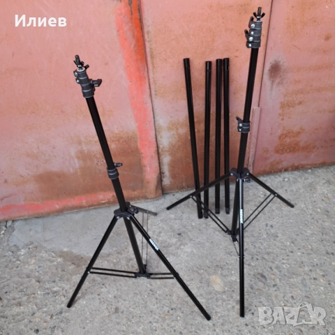 Комплект студийно осветление GEEKOTO, 2 светлини със статив и софтбокс, снимка 3 - Чанти, стативи, аксесоари - 51439078