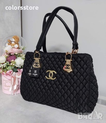  Луксозна Черна чанта код Р61, снимка 4 - Чанти - 35654239