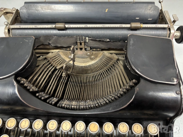 Стара Пишеща Машина Olympia Büromaschinenwerke A.G. 1935–1936 г, снимка 11 - Антикварни и старинни предмети - 53467634