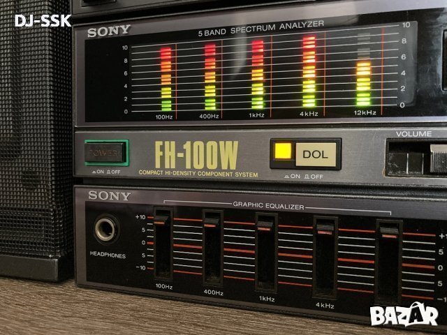 SONY FH-100W APM VINTAGE 80S Stereo system. Boombox радио касетофон, снимка 6 - Радиокасетофони, транзистори - 44349582