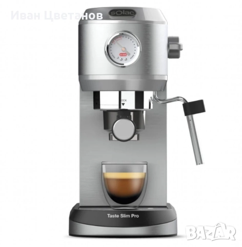 Кафемашина Solac Taste Slim Pro – 20 bar налягане и 1L резервоар