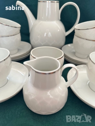 Нов сервиз за кафе от костен порцелан Rosenthal, снимка 3 - Сервизи - 52960063