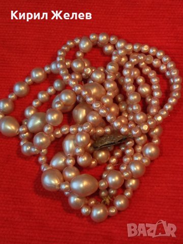 ЧЕШКИ СТАРИНЕН РЕТРО АРТ ПЕРЛЕН ГЕРДАН БОХЕМСКИ ПЕРЛИ 16567, снимка 17 - Колиета, медальони, синджири - 30691411