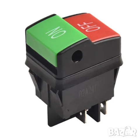 Двоен бутон ON/OFF 12V/24V 15A за панелен монтаж