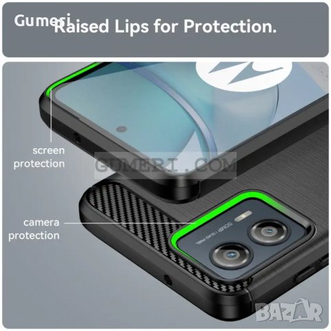 Motorola Moto G53 Противоударен Силиконов Гръб - Карбон, снимка 8 - Калъфи, кейсове - 40054981