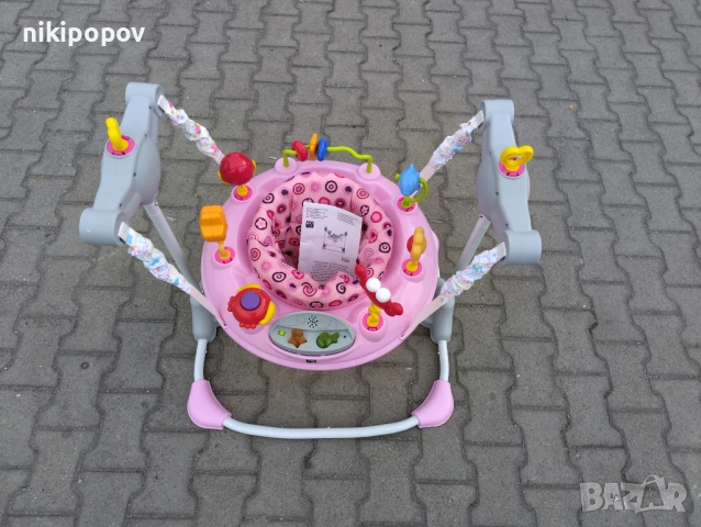 MONI Детско бънджи VISTA розов, снимка 4 - Проходилки - 53565139