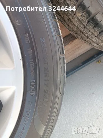 Алуминиеви джанти Опел Зафира астра 17 5х110 с нови летни гуми 225/45/17, снимка 12 - Гуми и джанти - 49593478
