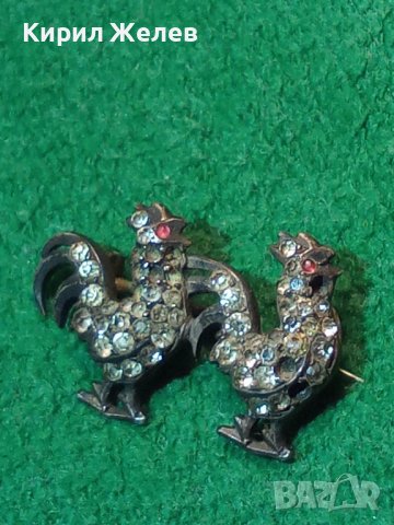 СТАРИННА СРЕБЪРНА СКЪПОЦЕННА БРОШКА ПЕТЛИ СРЕБРО 950 РЪЧНА МАЙСТОРСКА РЯДКА ИЗРАБОТКА 25147, снимка 6 - Антикварни и старинни предмети - 35805554