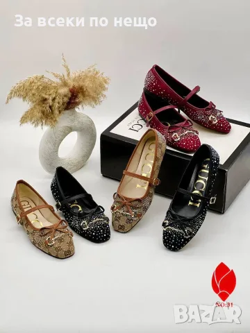 Gucci Дамски Ежедневни Обувки Тип Балерина Гучи - Различни Цветове Код SEM-493