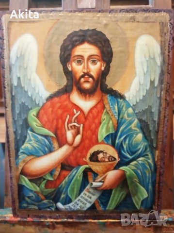 Икона на свети Йоан Кръстител, снимка 2 - Икони - 30505159