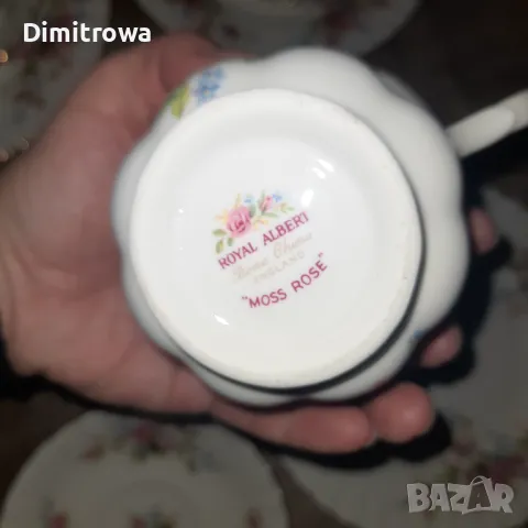 Троен сет ROYAL ALBERT СЕРИЯ MOSS ROSE, снимка 7 - Сервизи - 47828911