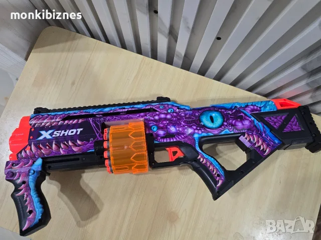 Бластер Zuru X Shot Skins - Enigma, с барабан , снимка 6 - Други - 55744709