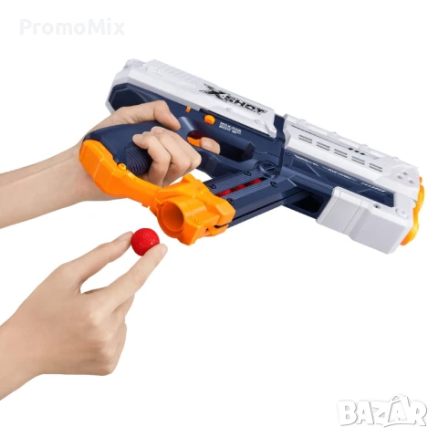 Комплект от 2 броя бластер X-Shot Chaos Meteor Blaster 36365-2022 Детско оръжие с 24 броя топчета, снимка 7 - Други - 50782339