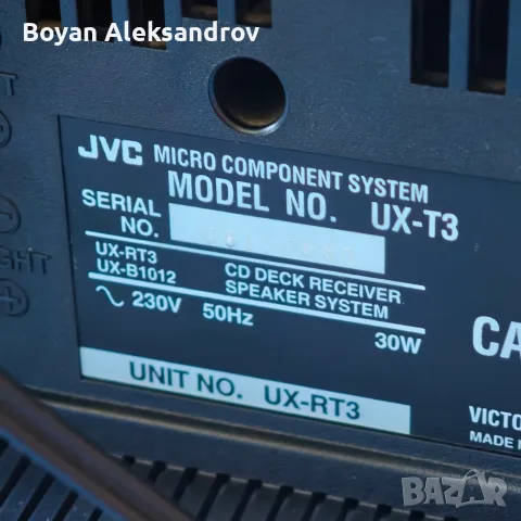 JVC UX-T3 Micro Component System + Bluetooth адаптер + дистанционно, снимка 8 - Аудиосистеми - 55930943