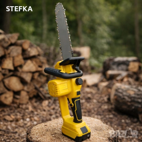 Комплект акумулаторна резачка с маслен филтър и дисплей