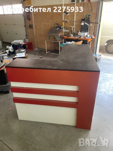 Ъглова рецепция бар плот, снимка 1