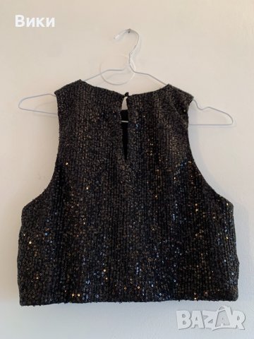 Къс топ с паети, снимка 10 - Корсети, бюстиета, топове - 39840541