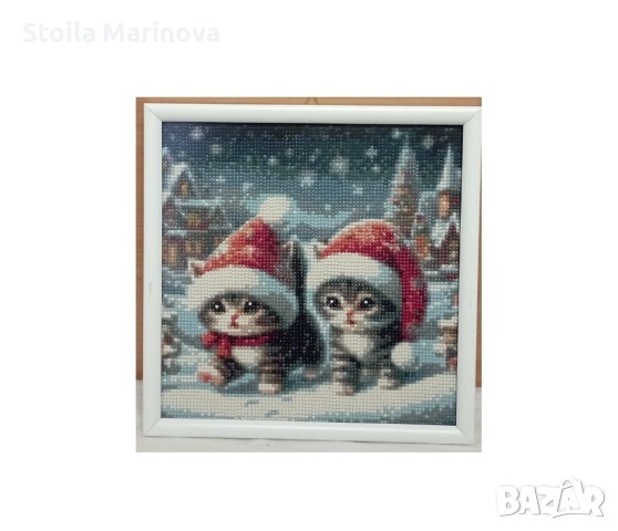 Коледни диамантени гоблени с рамка, снимка 6 - Други - 52321850