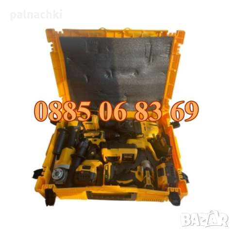 Комплект 4 в 1 от акумулаторен перфоратор, ъглошлайф, гайковерт и винтоверт 36V 8Ah с 3 батерии , снимка 2 - Други инструменти - 52139259